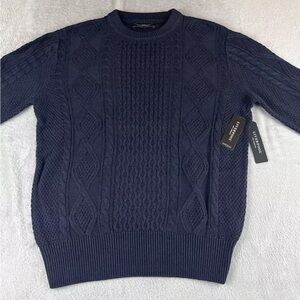 Liverpool Mens navy blue long sleeve pullover sweater size M